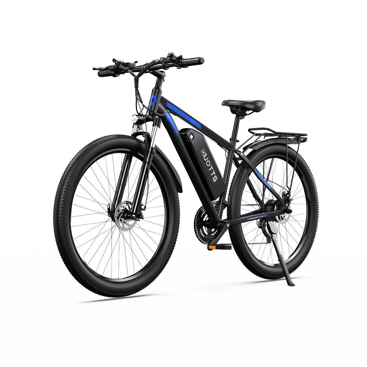 C29 Pro de Duott Bicicleta eléctrica color negro con detalles en azul