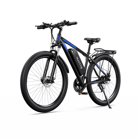 C29 Pro de Duott Bicicleta eléctrica color negro con detalles en azul