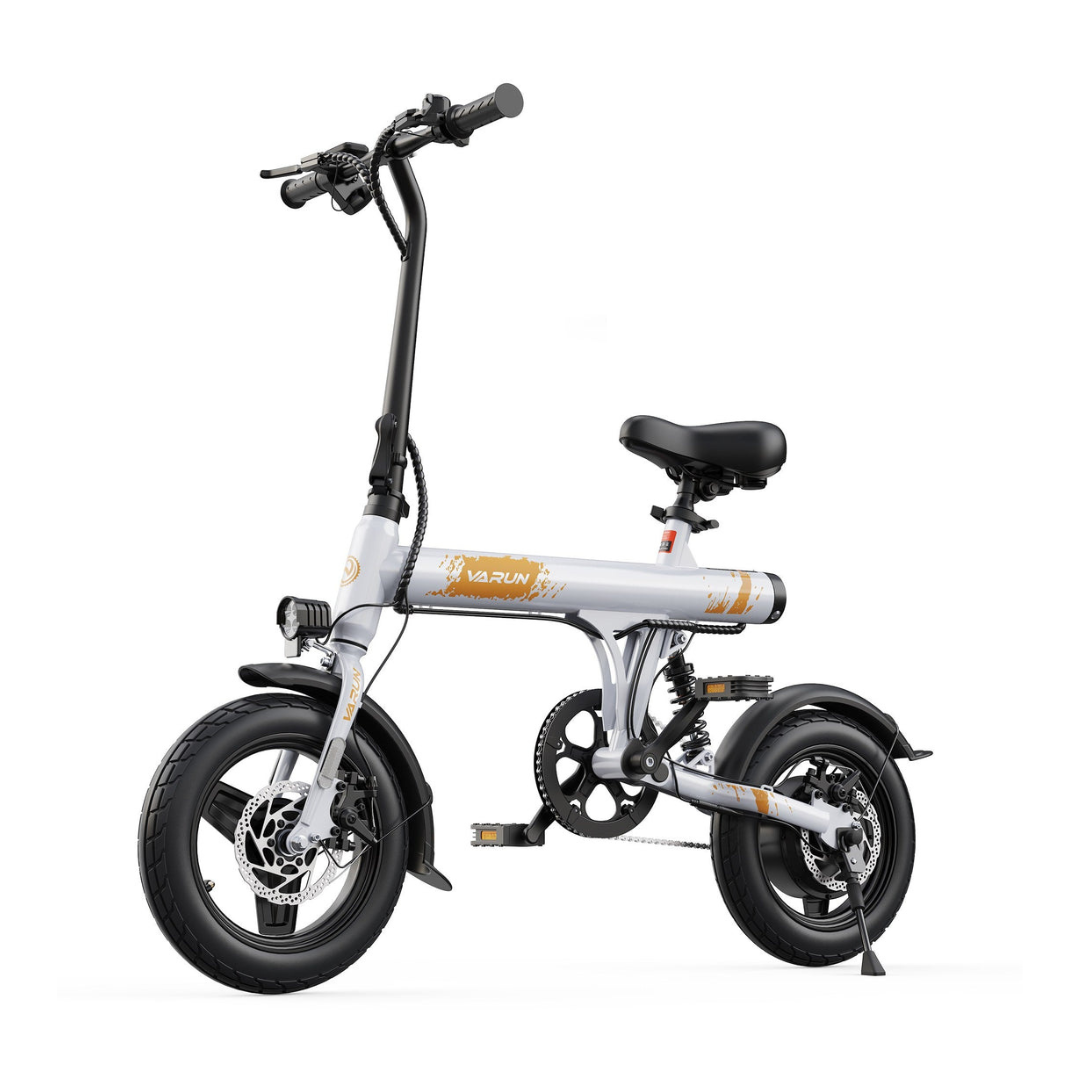VARUN C14‑1 Bicicleta eléctrica con fondo blanco - Wheelyshop.se
