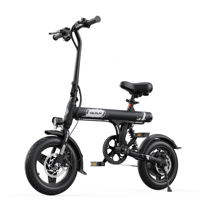 VARUN Bicicleta eléctrica C14‑1 en color negro.