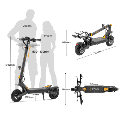 Ausom L1 ABE - Patinete eléctrico - Tienda de ruedas