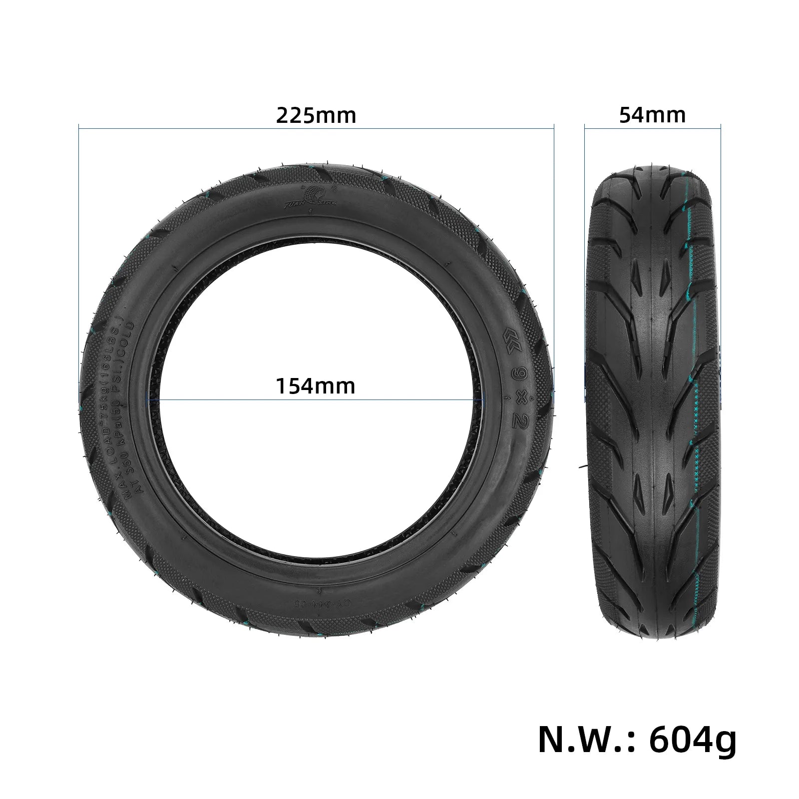 Neumático 9.2" Air Xiaomi - Gel antipinchazos - Recambio - Wheelyshop