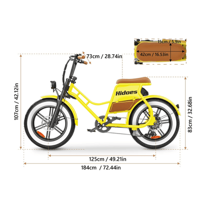 Hidoes C8 - Bicicleta eléctrica - Tienda de ruedas
