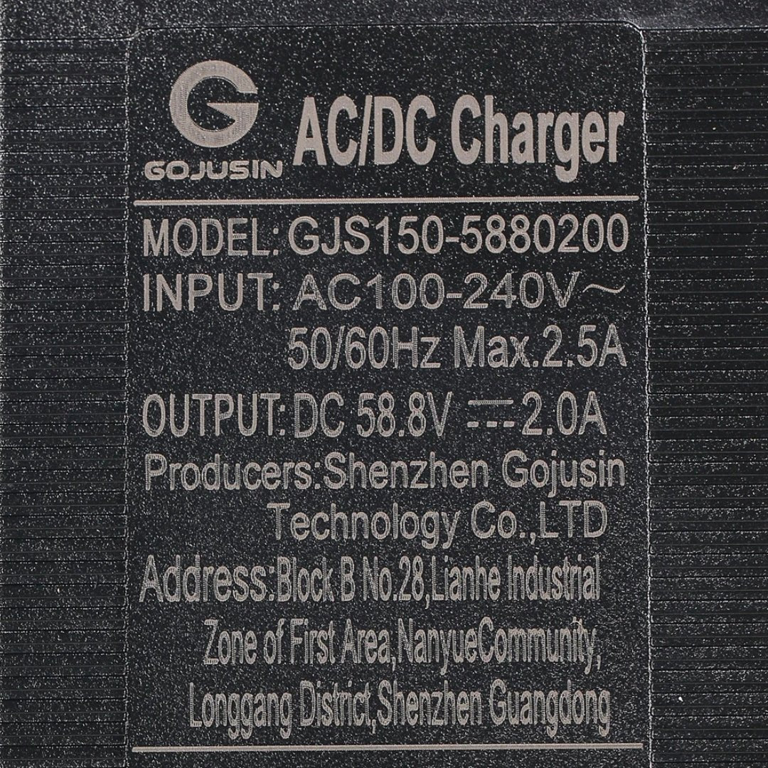 Cargador VSETT/ZERO 52V - Recambio - Wheelyshop