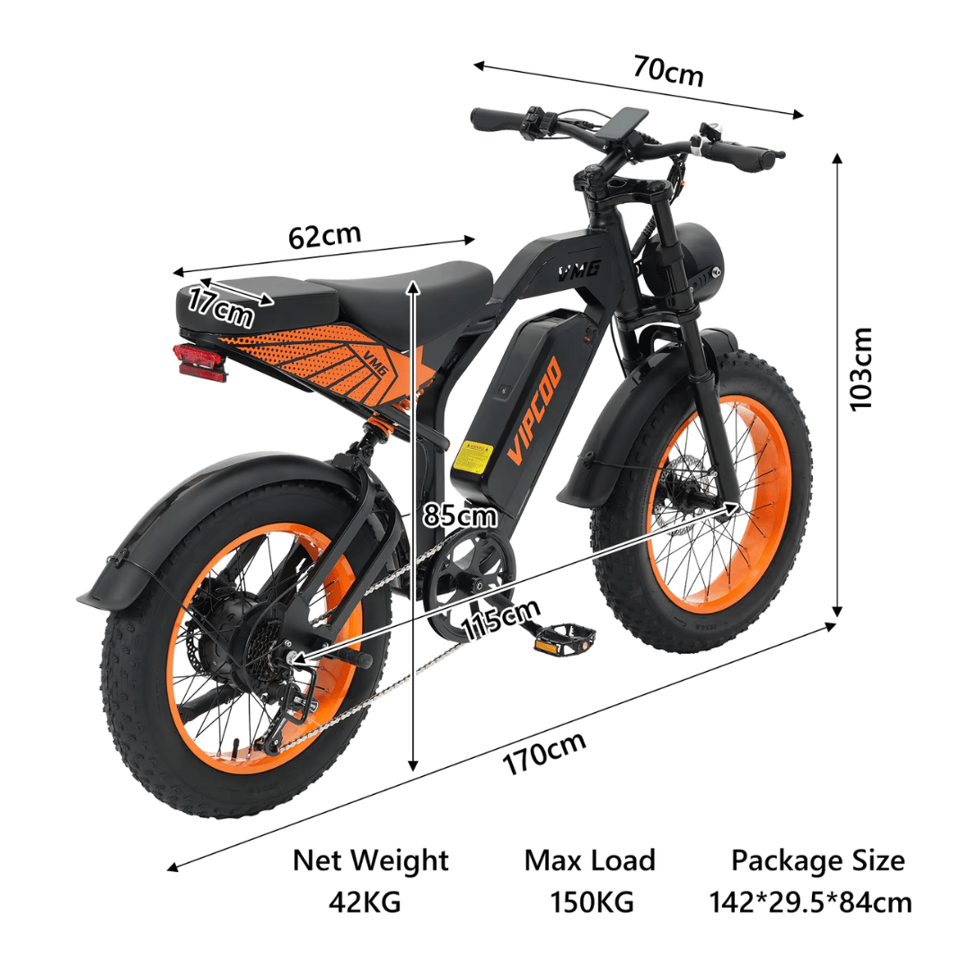 VIPCOO VM6 - Bicicleta eléctrica - Tienda de ruedas